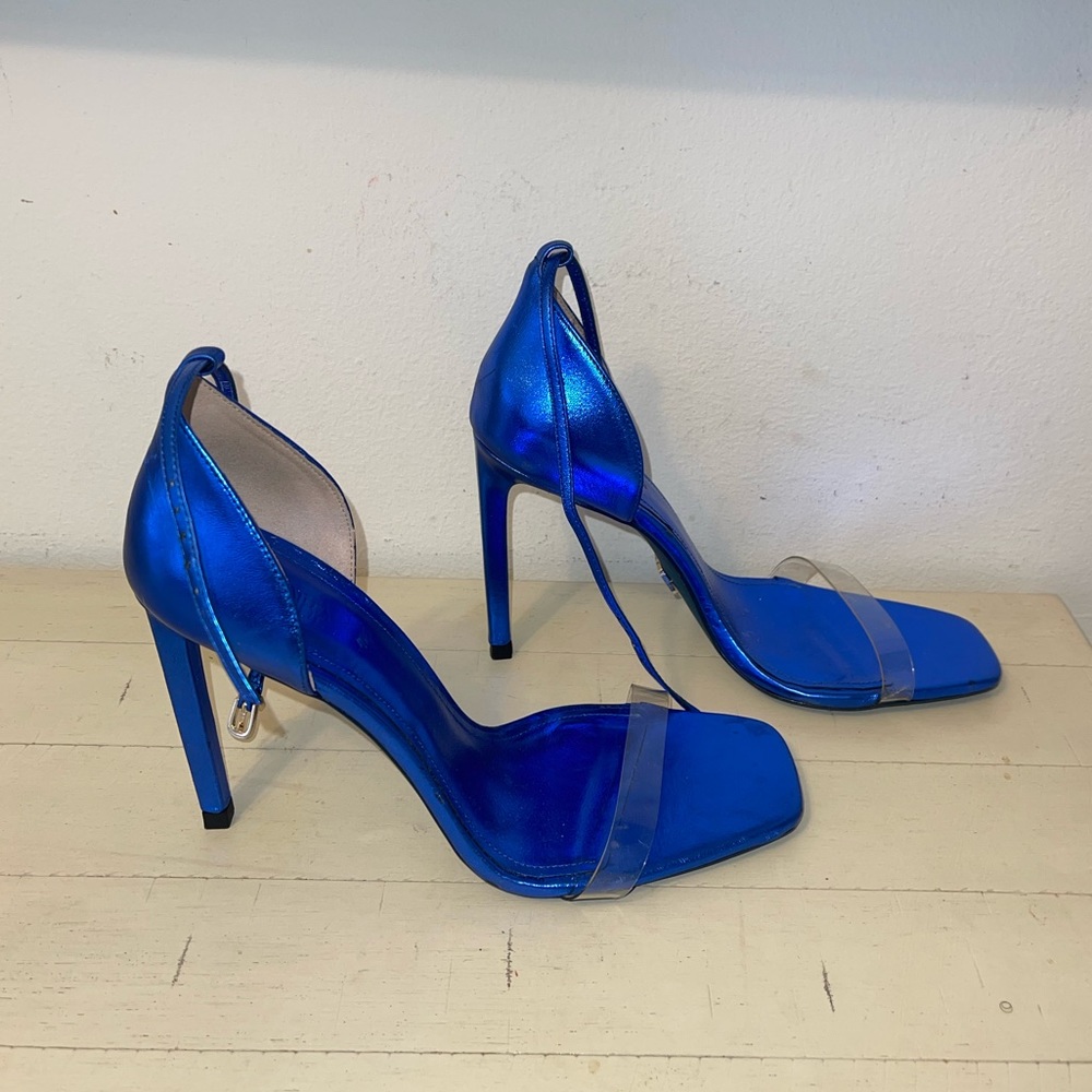Electric Blue Zara Strappy Heels